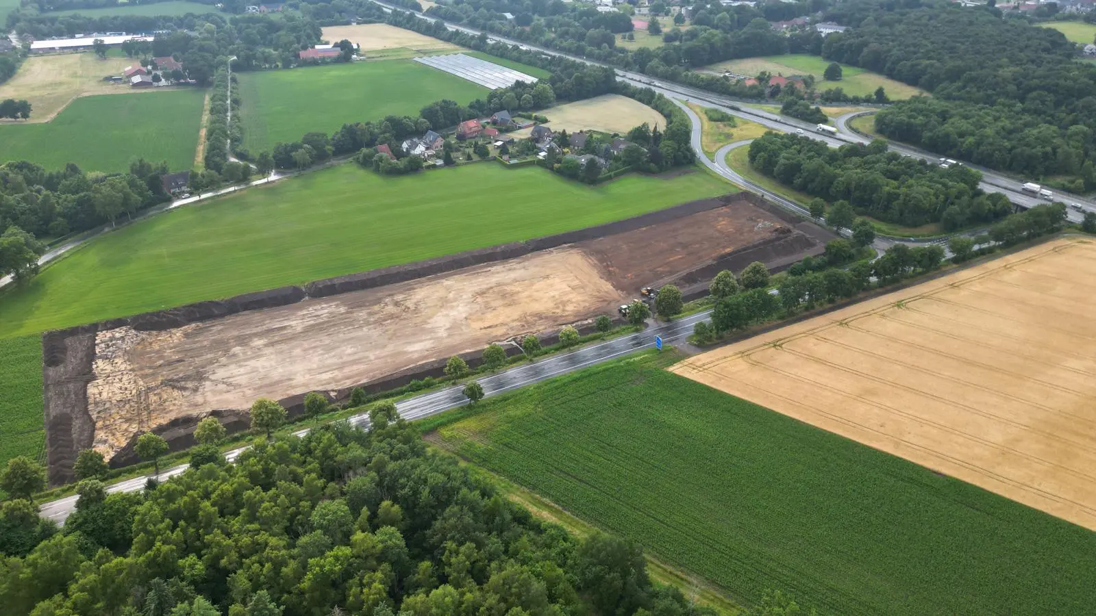 Bauarbeiten südlich der A30